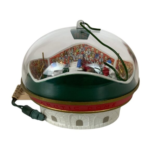 Vintage Hallmark Keepsake Arctic Dome Magic Christmas Ornament 1991 Lights Motio - Picture 5 of 8